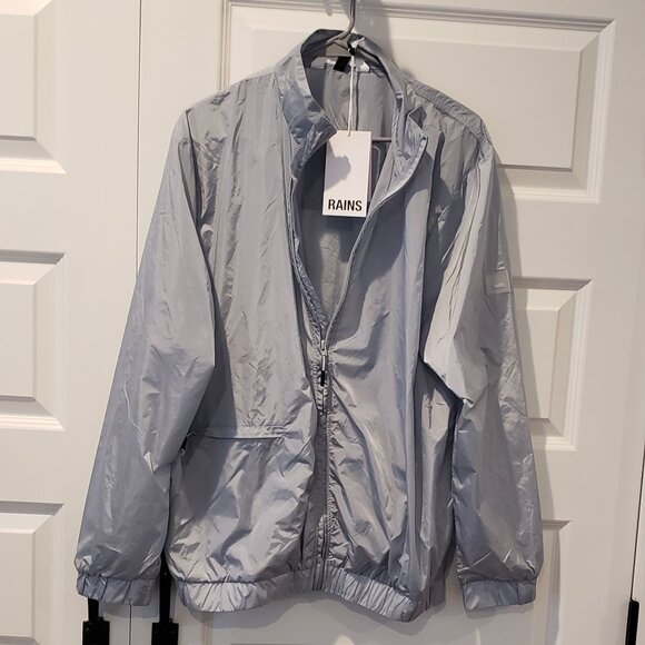 NWT: RAINS Track Jacket Unisex Sizes Medium and Large - Picture 1 of 7
